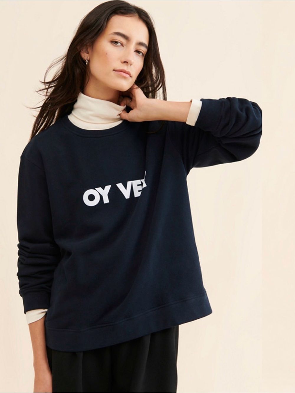 KULE Oy Vey Raleigh Sweatshirt Navy Size Small